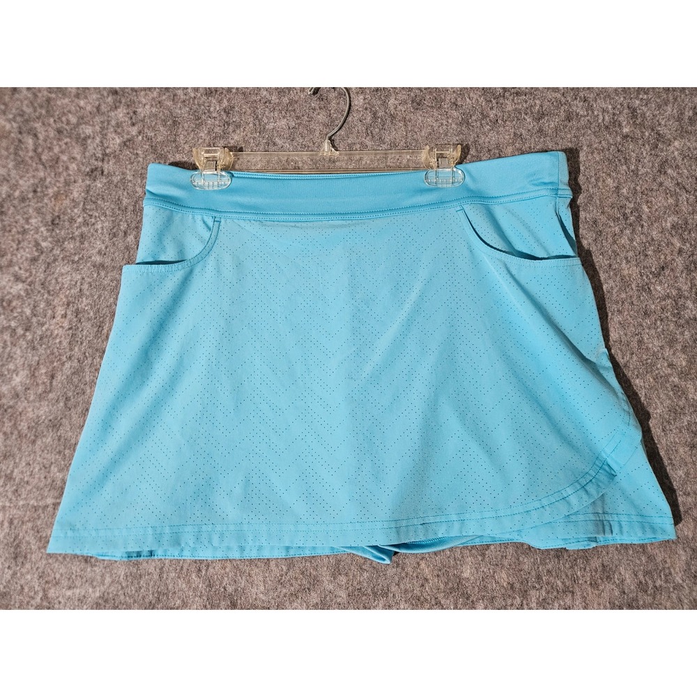 Callaway Golf Skort Women XL Blue Perforated Activewear Pockets